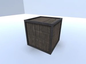 caixa de madeira Modelo 3D