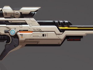 meatooma-d10 stalker d10 concept sniper rifle stl 3D Model