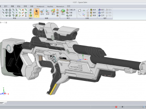 meatooma-d10 stalker d10 concept sniper rifle stl Model 3D