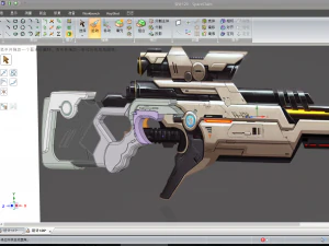 meatooma-d10 stalker d10 concept sniper rifle stl 3D Model