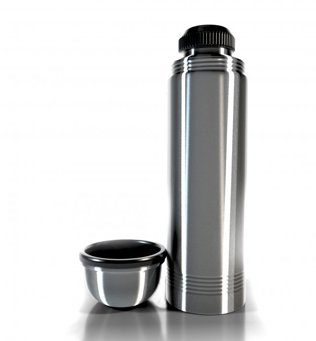 thermos bottle 3D मॉडल .c4d .max .obj .3ds .fbx .stl .blend 