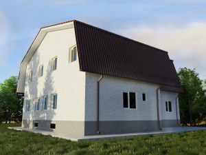 country house 3D 模型