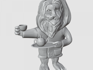 lion and english tea 3D-Modell