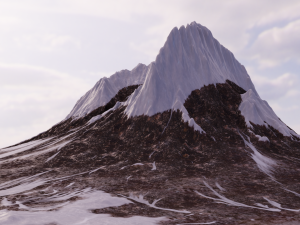 mountain in the himalayas Model 3D