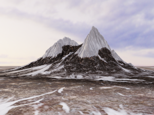 mountain in the himalayas 3D Model