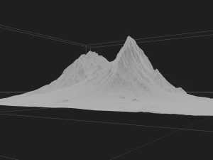 mountain in the himalayas 3D Model