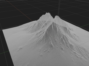 mountain in the himalayas Model 3D