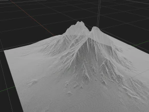 mountain in the himalayas 3D Model