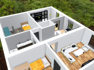 mobilyalarla dwg &ccedil;izimi 3D Model