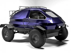 machine bug suv 3D Model