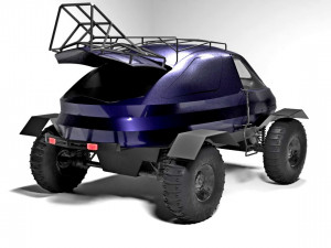 machine bug suv 3D Model