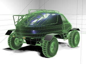 machine bug suv 3D Model