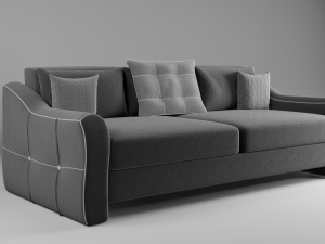 flatford sofa matting gray Model 3D