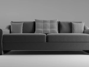 flatford sofa matting gray 3D Model