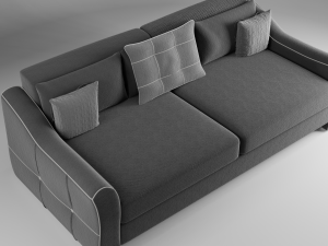 flatford sofa matting gray Model 3D