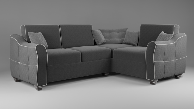 corner sofa francis 513 3D 模型 .c4d .max .obj .3ds .fbx .stl .blend 