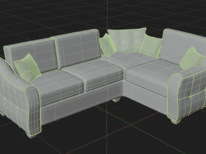 corner sofa francis 513 3D Model