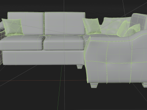 corner sofa francis 513 3D 模型