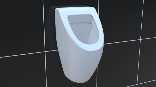 urinal villeroy boch subway 3Dモデル .c4d .max .obj .3ds .fbx .stl .blend 