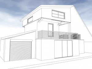 house drawing 3D Model