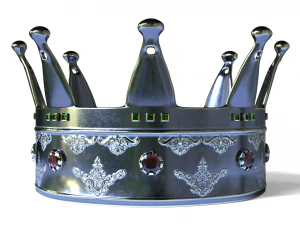 キングクラウンローポリ 3Dモデル