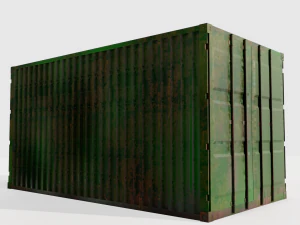 rusty marine container 3D Model