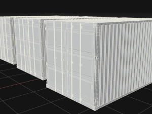 rusty marine container 3D 模型