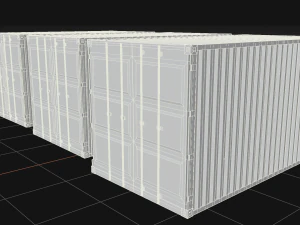 rusty marine container 3D Model