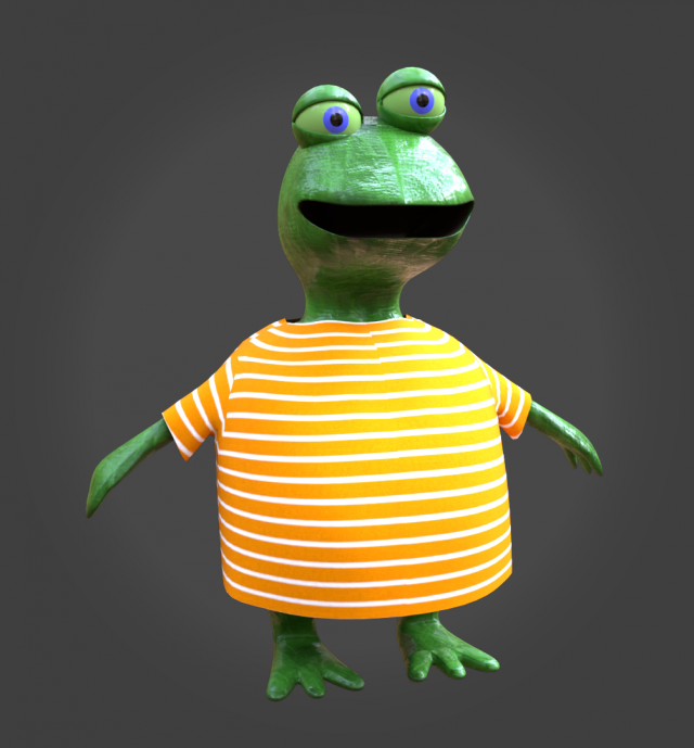 bull toad 3D Model .c4d .max .obj .3ds .fbx .stl .blend 
