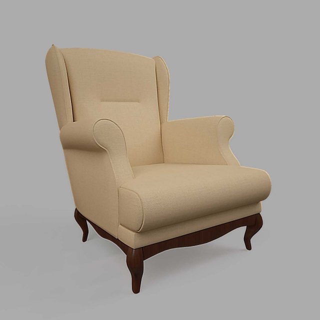 armchair 3D 모델 .c4d .max .obj .3ds .fbx .stl .blend 