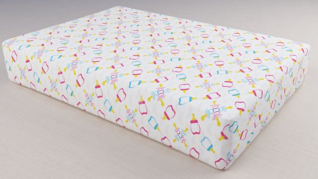 kid bed sheet Model 3D .c4d .max .obj .3ds .fbx .stl .blend 