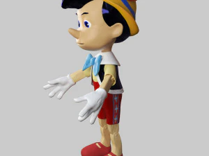 Disney pinocchio 3d rigged in 3ds max 3D Model