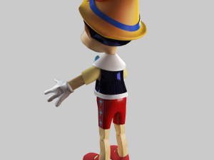 Disney pinocchio 3d rigged in 3ds max 3D-Modell
