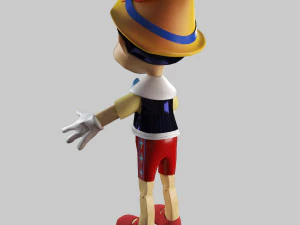 Disney pinocchio 3d rigged in 3ds max 3D Model