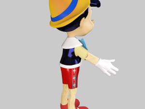 Disney pinocchio 3d rigged in 3ds max 3D-Modell