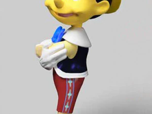 Disney pinocchio 3d rigged in 3ds max 3D Model