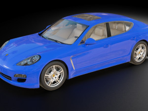porsche panamera s hybrid 3D Model