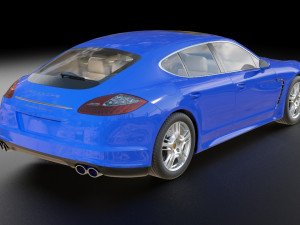 porsche panamera s hybrid 3D Model