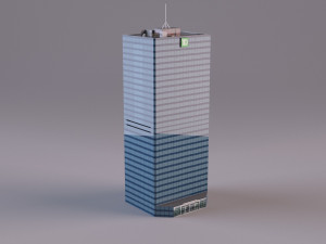 TD Tower Vancouver - Ultra-Low-Poly 3D मॉडल