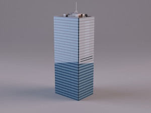 TD Tower Vancouver - Ultra-Low-Poly 3D मॉडल