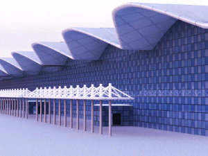 Hong kong international airport 3D Model