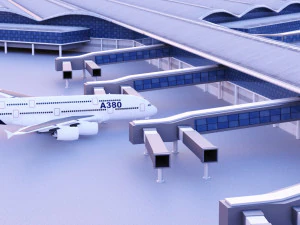 Hong kong international airport 3D Model