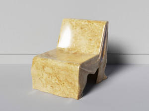 poltrona stone chair 3D Model