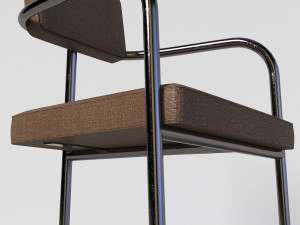 rag pipe chair Model 3D