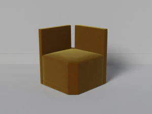 chaise trapèze Modèle 3D