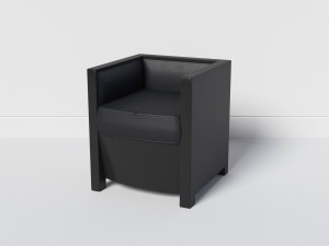 square chair 3D 模型