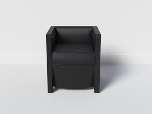 square chair 3D 모델
