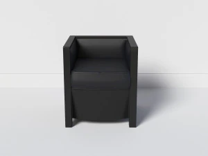 chaise carr&eacute;e Modèle 3D