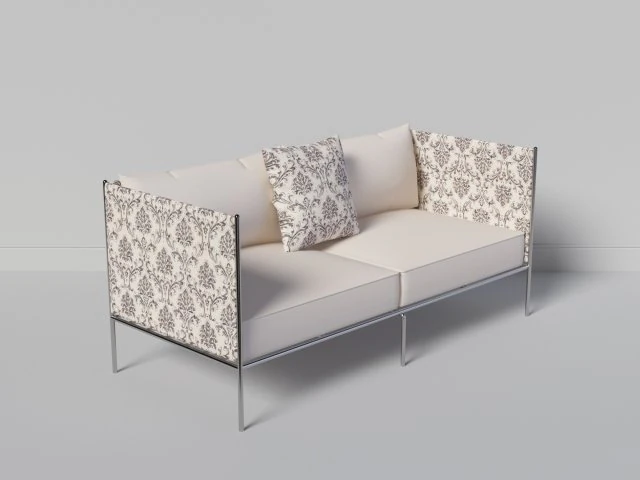 Kanap&eacute; simple Modèle 3D .c4d .max .obj .3ds .fbx .stl .blend 