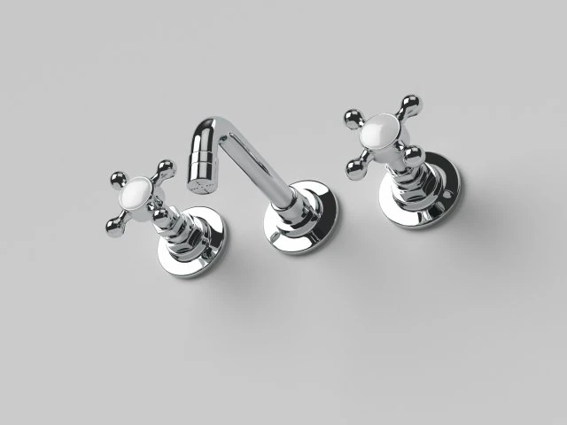 Torneira de Parede - Ultra HD Modelo 3D .c4d .max .obj .3ds .fbx .stl .blend 